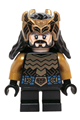 Thorin Oakenshield wearing gold armor and a crown - lor106