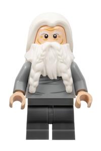 Gloin the Dwarf Minifigure - Dwarf Gloin with white hair - lor118