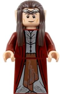 Elrond Minifigure - Elrond wearing a dark red robe - lor128