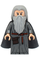 Grey-haired Gandalf wearing a robe with a spongy cape - lor142