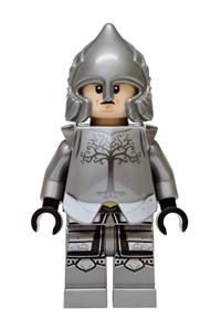 Soldier of Gondor Minifigure - Soldier of Gondor with a light nougat head and reddish brown eyebrows - lor155