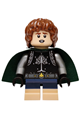 Peregrin Took (Pippin) wearing a black surcoat and a dark green cape - lor159