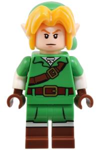 Link Minifigure - Link wearing a bright green tunic - loz002