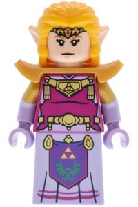 Princess Zelda Minifigure - Princess Zelda wearing a lavender dress - loz005