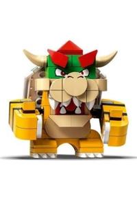 Bowser - Bowser with a tan tile and a round 1 x 1 quarter tile on the nose - mar0002