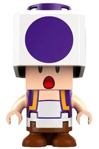 Purple Toad - Toad with a surprised expression in purple - mar0162