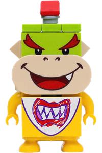 Bowser Jr. - Bowser Jr. with a lime 1x1 brick and a red 1x1 brick - mar0184