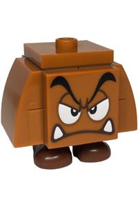 Goomba - Angry Goomba with eyelids, featuring a 2x2 jumper base - mar0191