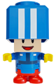 Blue Toad wearing a pit crew uniform - mar0215