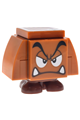 Angry Goomba with dark bluish gray interior pieces and eyelids - mar0229
