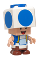 Blue Toad winking with a tan hinge brick - mar0230