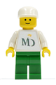 Minifigure with MD Foods white torso featuring stickers - mdf001
