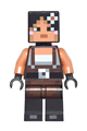 Minecraft Skin 2 - Pixelated, Female with Flower and Suspenders - min035