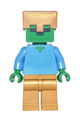 Zombie with gold legs and helmet - min050
