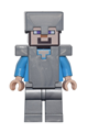 Steve - Flat Silver Helmet, Armor and Legs - min053