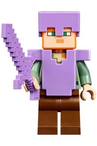 Alex Minifigure - Alex wearing medium lavender helmet and armor - min055