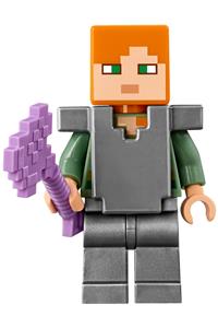 Alex Minifigure - Alex with flat silver armor and legs - min059