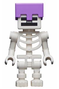 Skeleton with Cube Skull - Medium Lavender Helmet min065