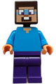 Steve has dark purple legs and dark azure around his eyes - min160
