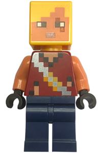 Hero Minifigure - Hero with dark red torso and dark blue legs - min190