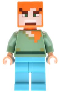 Alex Minifigure - Alex with medium azure legs and an angry expression - min197
