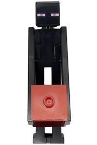 Enderman Minifigure - Enderman with a dark red block and a red top - min226