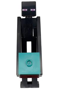 Enderman Minifigure - Enderman with a dark red block and dark turquoise top - min227