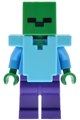 Zombie with dark purple legs wearing medium azure armor - min240