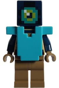 Ender Knight Minifigure - Ender Knight - Dark Tan Legs, Medium Azure Armor - min263