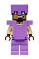 Hero with medium lavender legs wearing a helmet and armor - min271