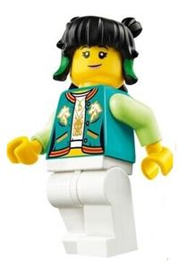 Mei Minifigure - Mei  with dark turquoise jacket - mk013
