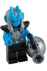 Silver Horn Demon Minifigure - mk025