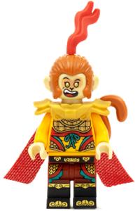 LEGO Monkie Kid Battle Monkey King Minifigure with Staff 80024 mk035 Minifig main image 1