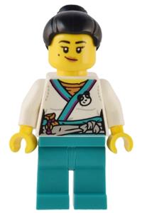 Lee Panda Stall Keeper Minifigure - Lee the panda stall keeper - mk114