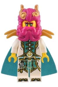 Dragon of the East Minifigure - Dragon of the East motif, featuring legs and a dark turquoise cape - mk123