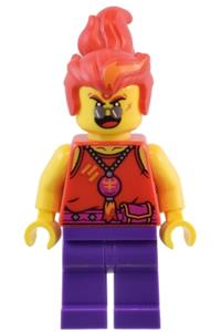 Red Son Minifigure - Red Son wearing a red tank top - mk136