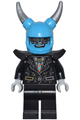 Silver Horn Demon wearing a silver horn demon helmet - mk144