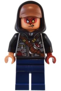 Evil Macaque Minifigure - Macaque wearing a hoodie - mk148