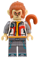 Monkey King with a white jacket and flat silver legs - mk171
