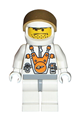 Mars Mission Astronaut with Helmet and Orange Sunglasses on Forehead, Stubble - mm007