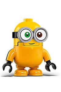 Minion Bob Minifigure - Minion Bob wearing an orange jumpsuit - mnn002