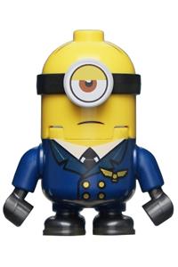 Minion Stuart Minifigure - Stuart airplane pilot Minion - mnn014