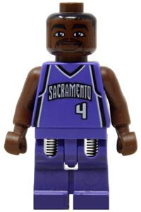 Chris Webber Minifigure - NBA Chris Webber, Sacramento Kings #4 - nba013