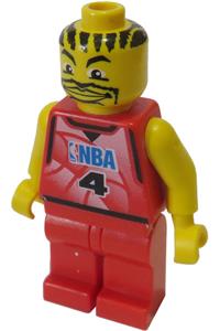 NBA player, Number 4 with Red Legs nba044