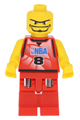 NBA Player, Number 8 without Hair - nba046