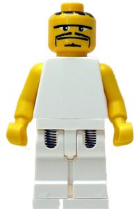 NBA Player 3 Minifigure - NBA player with a white torso and white legs, wearing jersey number 3 - nba052