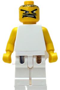 NBA Player 4 Minifigure - NBA player with white torso and white legs, wearing number 4 - nba053
