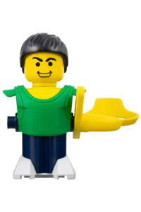 McDonald's Sports Basketball Player - McDonald's sports basketball player with a green torso and dark blue base without stickers - nba058