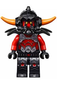 Ash Attacker Minifigure - Ash Attacker with orange horns - nex005
