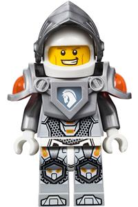 Lance Minifigure - Lance with flat silver visor, armor, and jet pack - nex028